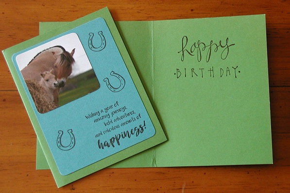 Fjord Birthday card custom