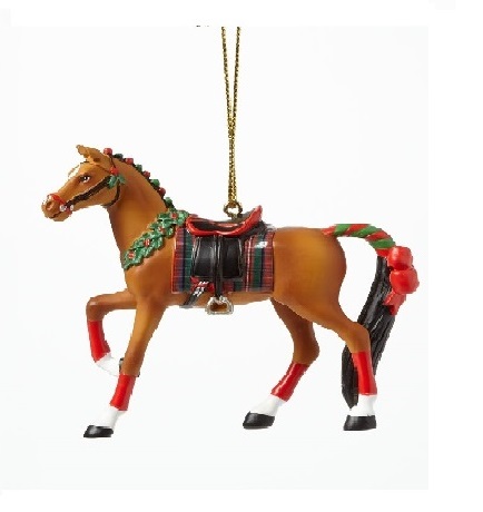 Painted Ponies Ornament - English Holiday